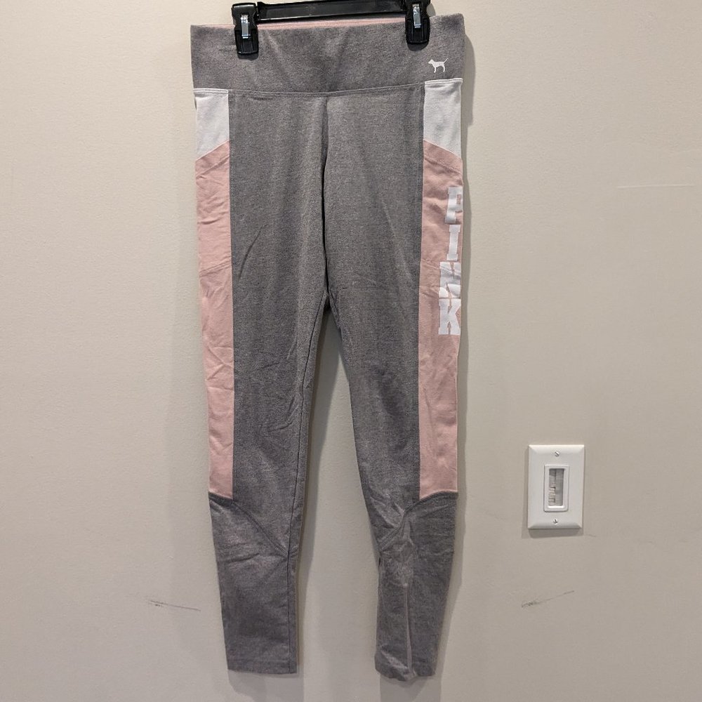 PINK | Victoria’s Secret Gray and Pink Yoga Leggings Sz S